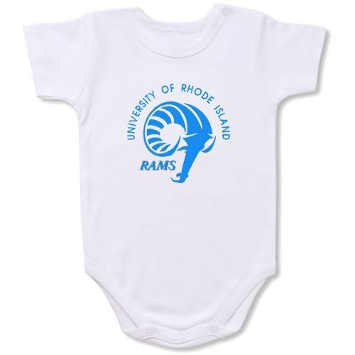 Rhode Island Rams Baby Bodysuit Creeper #01